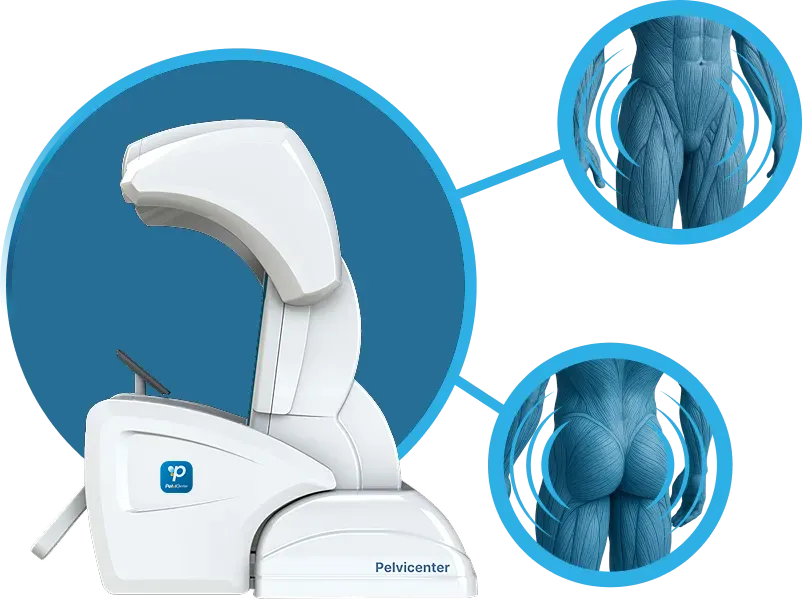 Zones d'action du fauteuil PelviCenter